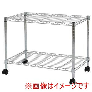 【アストロ】 アストロ メタルラック 2段 キャスター付き 515-06 91783