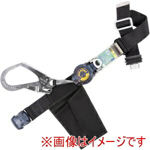 【藤井電工】 藤井電工 TB-LRN-OT599-BLK-M-JAN-BP 胴ベルト型墜落制止用器具 巻取タイプ ロック機構付き 黒 Mサイズ 幅50MM×長さ1200MM ワンタッチバックル仕様