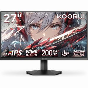 送料無料!! 【クールイ KOORUI】 KOORUI G2721P 27インチ 2560×1440 200Hz 1ms モニター【smtb-u】