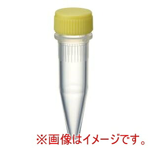 【ワトソン】 ワトソン 1394-150-YS Oリングレス スクリューキャップチューブ コニカル型滅菌 15mL黄500本