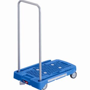 【トラスコ TRUSCO】 トラスコ AC-1-B-S 樹脂台車 アクロキャリー 600X390 ブルー S付 TRUSCO メーカー直送 代引不可 北海道 沖縄 離島不可