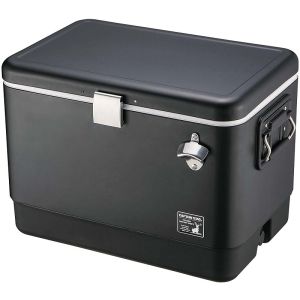 【キャプテンスタッグ CAPTAIN STAG】 キャプテンスタッグ ブラックラベル クーラーボックス スチールフォームクーラー 51L 黒 ブラック UE-75