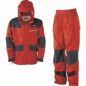 【カジメイク】 カジメイク KM001 仕事合羽 オーロラレッド Lサイズ KM001-81-L