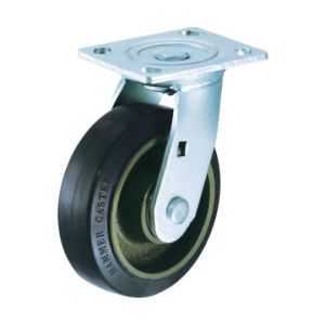 【ハンマーキャスター HAMMER CASTER】 ハンマーキャスター 500BPS-CR100-BAR01 Sシリーズ 500タイプ自在ゴムB車 100mm