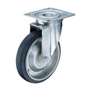【ハンマーキャスター HAMMER CASTER】 ハンマーキャスター 300S-RB200-BAR01 オールステンレス 自在 ゴム200mm