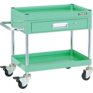 送料無料！！ 【トラスコ TRUSCO】 トラスコ FAW-662Z-YG ファルコンワゴン600X400 1段浅引出付 ゴム車輪 YG色 TRUSCO メーカー直送 代引不可【smtb-u】