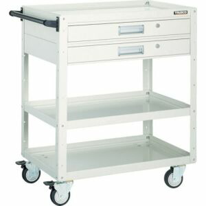 送料無料！！ 【トラスコ TRUSCO】 トラスコ EGW-973V2UJ-W イーグルワゴン 750X500 引出付 ウレタン4輪自在 W色 TRUSCO メーカー直送 代引不可【smtb-u】