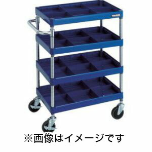 送料無料！！ 【トラスコ TRUSCO】 トラスコ PEW-964S4-R フェニックスワゴン 600X400 仕切板付4段 R色 TRUSCO メーカー直送 代引不可【smtb-u】