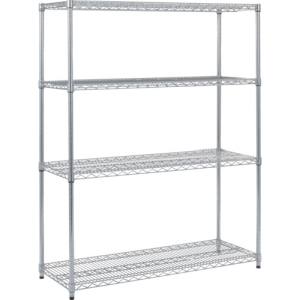 送料無料！！ 【トラスコ中山 TRUSCO】 ステンレス製メッシュラック H1533XW1207XD457 4段 TSM-5444 メーカー直送 代引不可【smtb-u】