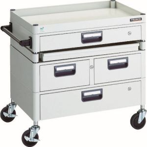 送料無料！！ 【トラスコ中山 TRUSCO】 フェニックスワゴン 750X500 H740 引出付 スライド1段 W PEW-771M1VWZ-W メーカー直送 代引不可【smtb-u】