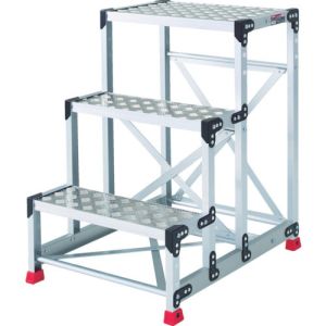 送料無料！！ 【トラスコ中山 TRUSCO】 作業用踏台 アルミ製・縞板タイプ 天板寸法600×400×H900 TSFC-369 メーカー直送 代引不可【smtb-u】
