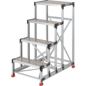 送料無料!!【トラスコ中山 TRUSCO】作業用踏台 アルミ製・縞板タイプ 天板寸法600×400×1200 TSFC-4612 メーカー直送 代引不可【smtb-u】|あきばお~支店