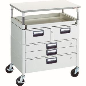 送料無料！！ 【トラスコ中山 TRUSCO】 フェニックスワゴン 750X500 H880 引出付 スライド1段 天板付 W PEW-970M1VXWT-W メーカー直送 代引不可【smtb-u】