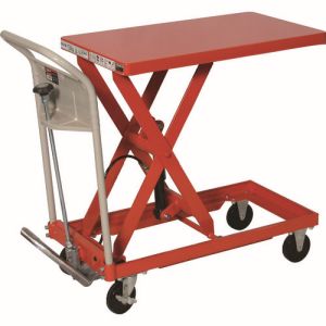送料無料！！ 【トラスコ TRUSCO】 トラスコ HLFA-S150 ハンドリフター 150kg 400×720 オレンジ TRUSCO メーカー直送 代引不可 沖縄離島不可【smtb-u】