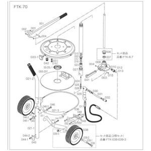 【トラスコ中山 TRUSCO】 FTK70用 圧力板 FTK-055-20L