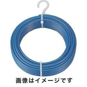 送料無料！！ 【トラスコ中山 TRUSCO】 メッキ付ワイヤーロープ PVC被覆タイプ Φ8(10)mm×30m CWP-8S30 メーカー直送 代引不可 北海道・沖縄・離島不可【smtb-u】