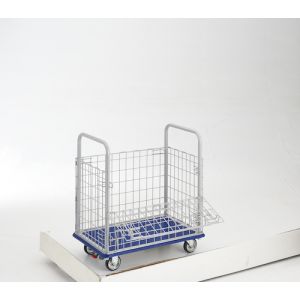 送料無料！！ 【トラスコ中山 TRUSCO】 ドンキーカート 金網付 740×480 S付 107NS メーカー直送 代引不可 北海道・沖縄・離島不可【smtb-u】