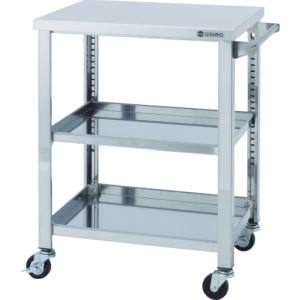 送料無料！！ 【東製作所 azuma】 ステンレス製ワゴン 900×600×800mm 3段 引出し無 1-2620-05 WG3-900H メーカー直送 代引不可 沖縄 離島不可【smtb-u】 38,433円