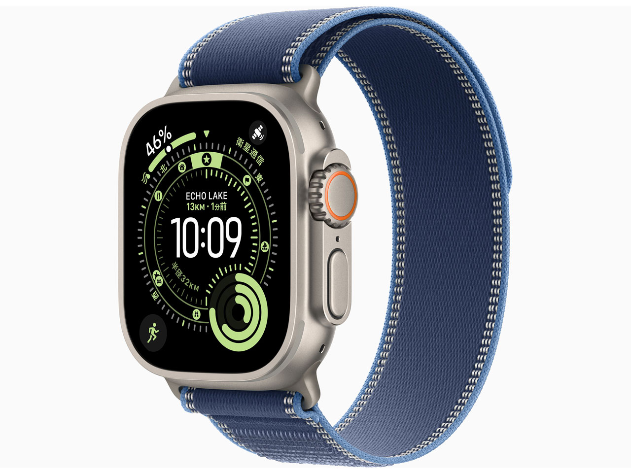 Apple Watch Ultra 3 GPS+Cellularモデル 49mm MEWU4J/A [ナチュラル・ブルー/ブライトブルートレイルループ M/L]/Apple