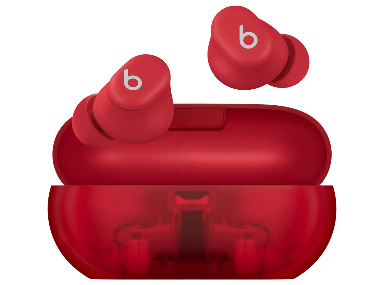 Beats Solo Buds MUW03PA/A [トランスペアレントレッド]/ビーツ・エレクトロニクス｜アキバ倉庫