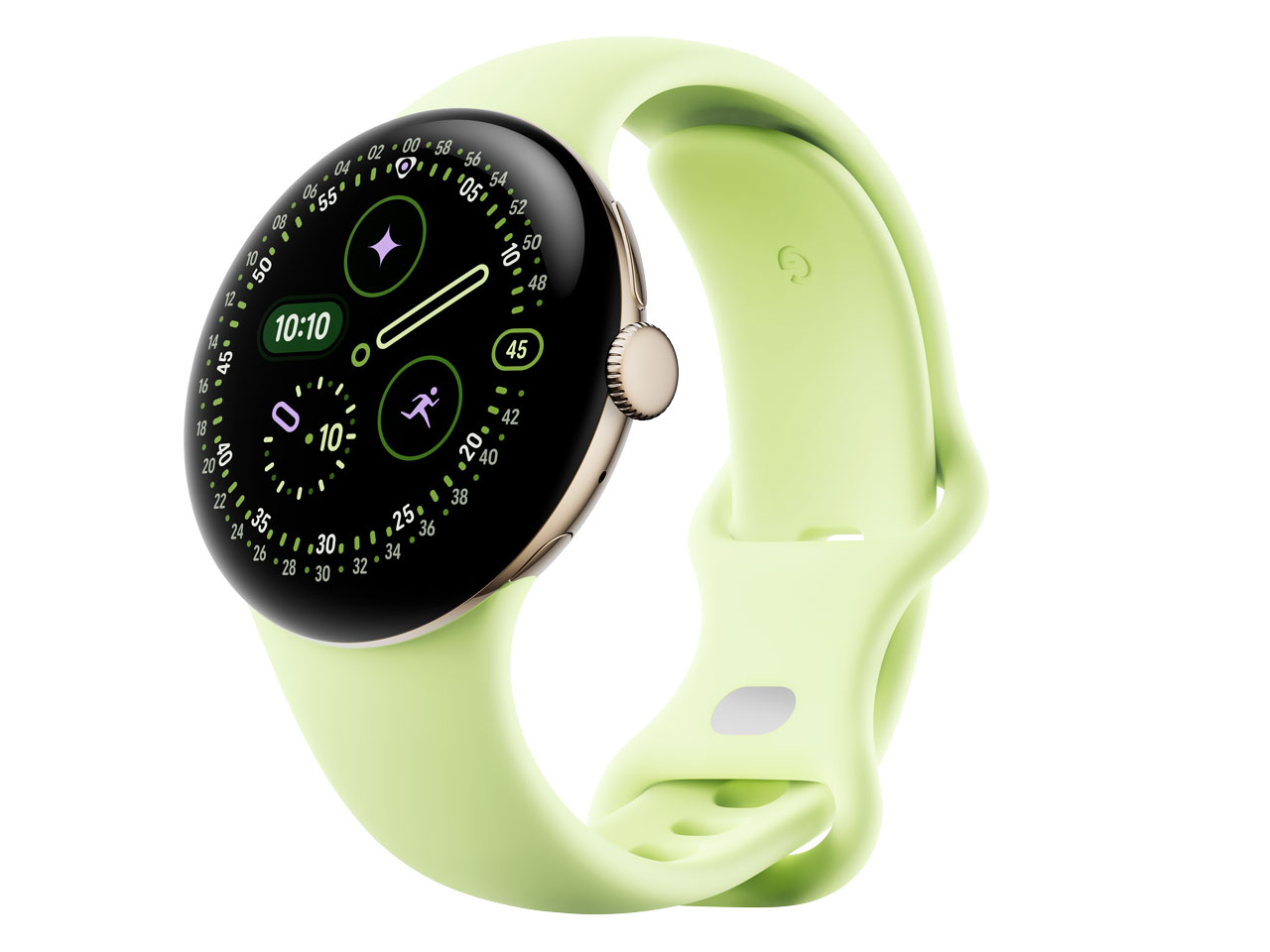 Pixel Watch 4 Wi-Fi真似形 41粍 GA06002-US [Champagne Gold 軽銀容れもの/Lemongrass 能動的 周波数帯域]/Google