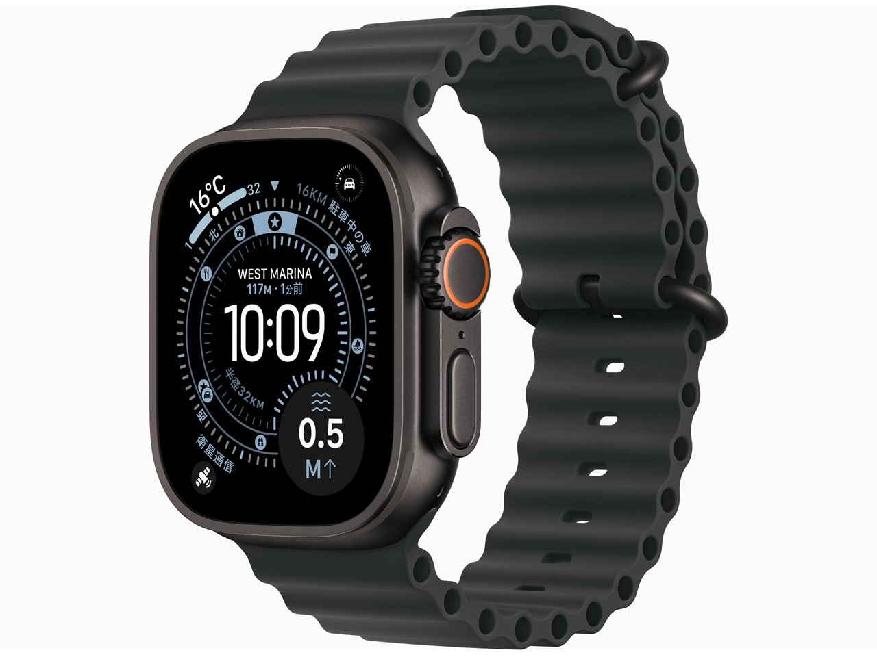 Apple Watch Ultra 3 GPS+Cellularモデル 49mm MF0J4J/A [ブラック・ブラックオーシャンバンド]/Apple