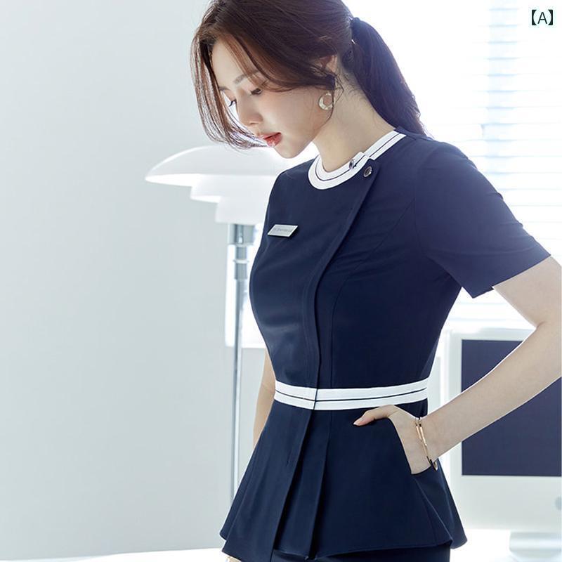 エステ ユニフォーム 制服 サロン スパ リラクゼーション エステシャン セラピスト 韓国 美容室 美容師 レディース ケア 母子 センター