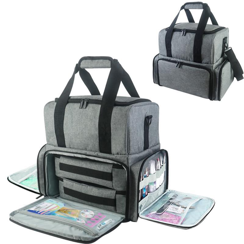 ネイル用品 収納ケース 化粧品 バッグ 旅行用バッグ ポリエステル 無地 紫 グレー 黒バッグ キャリーバッグ スーツケース ランドセル 6,952円