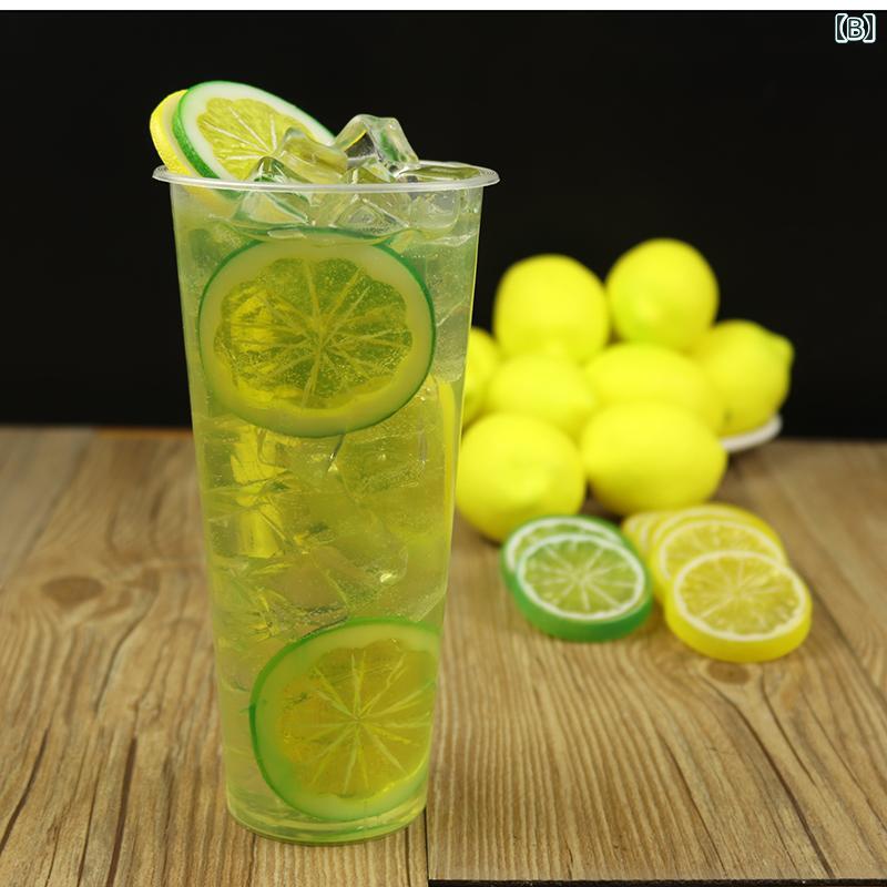 食品サンプル 見本 ジュース ドリンク フルーツティー プラスチック ディスプレイ 展示 レプリカ 小道具 装飾 フェイク 子ども リアル ユニーク おもちゃ