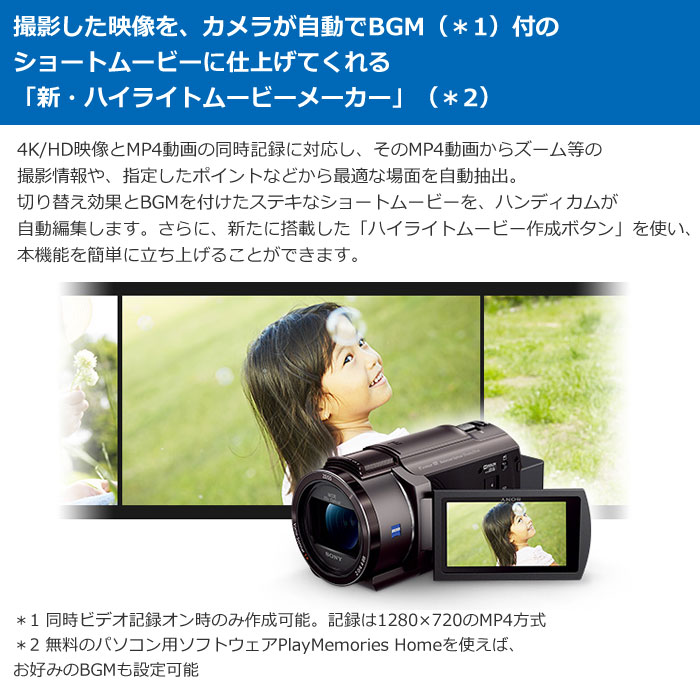 低廉 ソニー FDR-AX45A TI 4Kビデオカメラ Handycam ブロンズブラウン