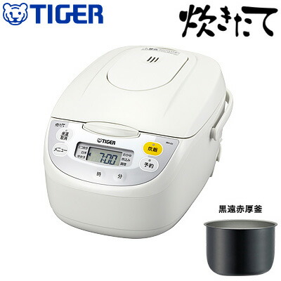 タイガーマイコン炊飯ジャー 炊きたて JBH-G102 5.5合炊き Amazon | タイガー マイコン炊飯ジャー（5.5合炊き） ホワイト