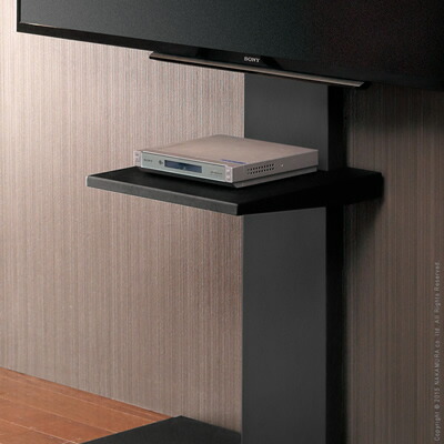 【最大2500円OFFクーポン配布中!5月29日10時まで】WALL ウォール 壁寄せTVスタンド V2・V3専用棚板 M0500072-BK ブラック マストバイ【送料無料】【KK9N0D18P】
