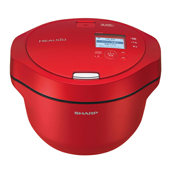 シャープ 電気無水鍋 2 4l ヘルシオ ホットクック 水なし自動調理鍋 無線lan対応 Kn Hw24g R レッド系 送料無料 Kk9n0d18p Lojascarrossel Com Br