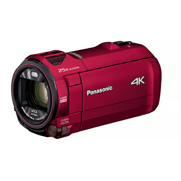 パナソニック デジタル 4K ビデオカメラ 内蔵メモリー64GB 4K AIR HC-VX992MS-R レッド