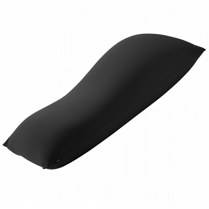 ビーズクッション ピグロ特大Lサイズ 150x70cm 61500034-BK ブラック マストバイ【送料無料】【KK9N0D18P】｜安心家電販売　ＰＣあきんど
