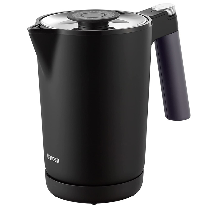【最大2500円OFFクーポン配布中!5月29日10時まで】タイガー 1.0L 蒸気レス電気ケトル 温度調節機能つき PTQ-A100-KO オニキスブラック【送料無料】【KK9N0D18P】