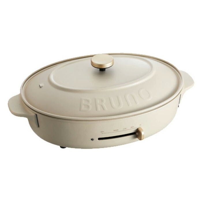 【最大2500円OFFクーポン配布中!5月29日10時まで】BRUNO ブルーノ オーバルホットプレート BOE053-GRG グレージュ イデアインターナショナル【送料無料】【KK9N0D18P】