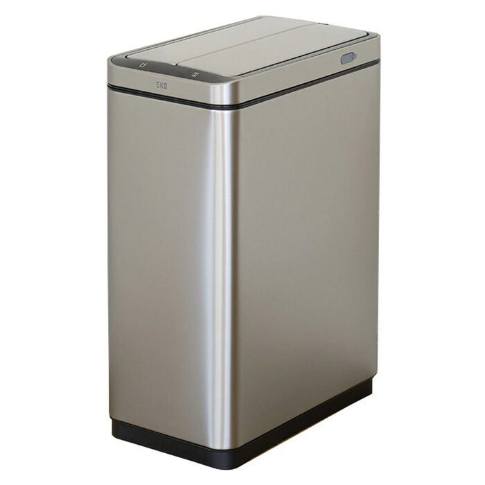 EKO センサー式 ゴミ箱 30L USB充電式 インナーボックス付き エックスウィング センサービン 30リットル EK9387RMMT-30L ダークステンレススチール 自動開閉ゴミ箱 手をかざす 自動ゴミ箱 ふた付き ダストボックス おしゃれ【送料無料】【KK9N0D18P】｜安心家電販売　ＰＣあきんど