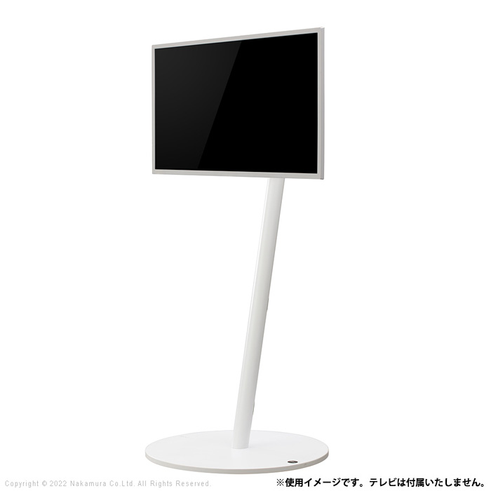 WALL インテリアテレビスタンド A2 ハイタイプ キャスターベース WLTVL5-K-SW サテンホワイト マストバイ テレビ台 自立型 薄型ベース TVラック おしゃれ シンプル 配線隠し 薄型テレビ用 地震対策 TV台 TVスタンド【送料無料】【KK9N0D18P】