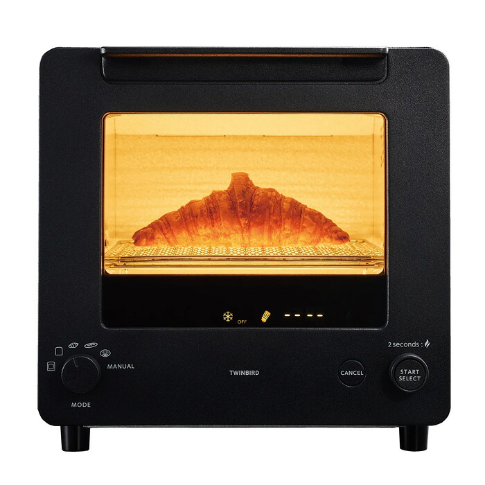 【最大2500円OFFクーポン配布中!5月29日10時まで】ツインバード オーブントースター 匠 ブランジェトースター TS-D486B ブラック トースト 食パン クロワッサン おしゃれ 2枚焼き リベイク【送料無料】【KK9N0D18P】