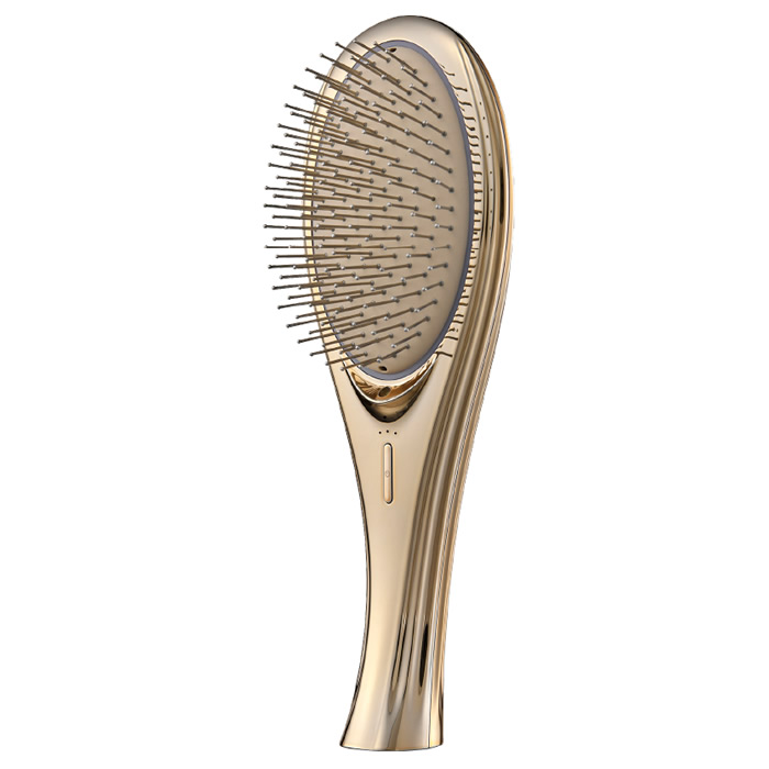 【最大2500円OFFクーポン配布中!5月29日10時まで】WAVEWAVE EMS Brush Air EMS搭載 クッションブラシ WH41-01-GD ゴールド マイナスイオン マイクロカレント リフトケア 艶感 スタイリング 赤色LED ヘアブラシ【送料無料】【KK9N0D18P】