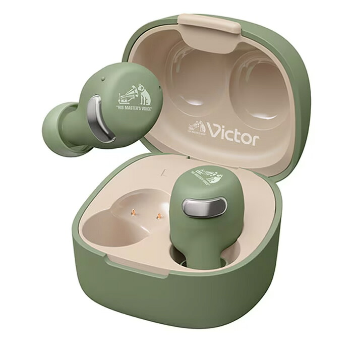 ビクター 完全ワイヤレスイヤホン HA-A30T2-G グリーン Victor JVC IPX4 防滴仕様 ノイズキャンセリング ノイキャン 外音取り込み マルチポイント【送料無料】【KK9N0D18P】｜安心家電販売　ＰＣあきんど 7,668円