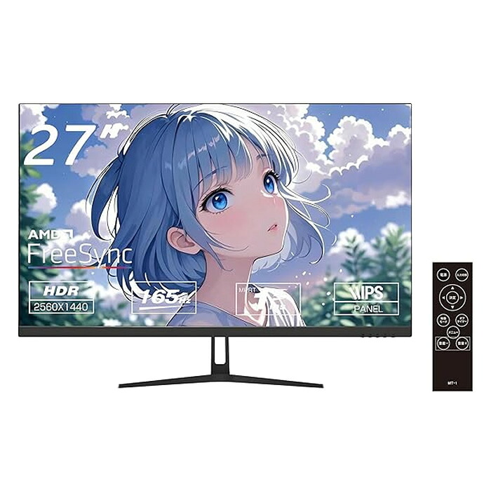 【最大2500円OFFクーポン配布中!5月29日10時まで】WIS ASTEX PCモニター 27インチゲーミングモニターQHD165Hz画面回転 27QS165H【送料無料】【KK9N0D18P】