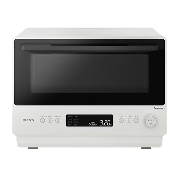 【即納】パナソニック 26L オーブンレンジ Bistro ビストロ NE-BS5D-W オフホワイト Panasonic ワイド&フラット庫内 1段調理 上下ヒーターオーブン レンジ最高出力1000W 最高250℃ 発酵【送料無料】【KK9N0D18P】|安心家電販売 PCあきんど