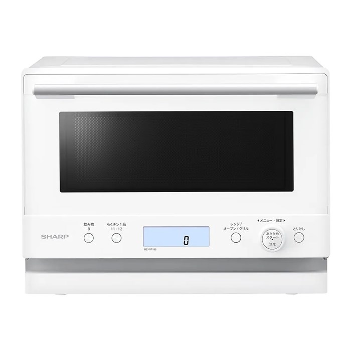 【最大2500円OFFクーポン配布中!5月29日10時まで】シャープ オーブンレンジ 18L PLAINLY RE-WF186-W ホワイト コンパクト 縦開き 1段調理 プレインリーシリーズ 省スペース【送料無料】【KK9N0D18P】