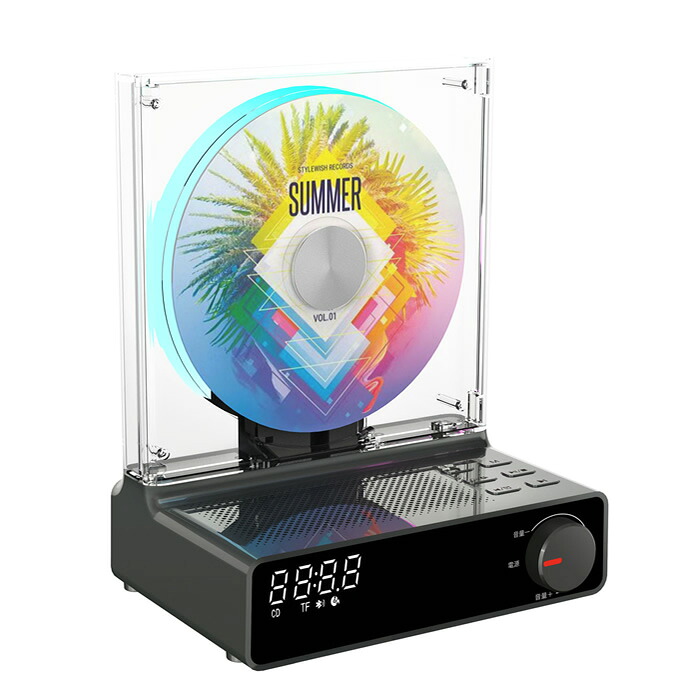 【即納】【最大2500円OFFクーポン配布中!5月29日10時まで】ダイニチ電子 Wizz 縦型CDプレーヤー WVC-S001G グレー【送料無料】【KK9N0D18P】
