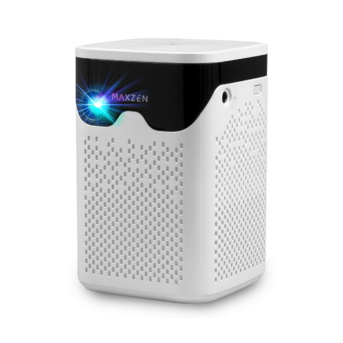 【最大2500円OFFクーポン配布中!5月29日10時まで】マクスゼン ポータブル プロジェクター 120ANSIルーメン DLP方式 ポータブルスマートプロジェクター 7000mAh MP-D12HC-WH ホワイト 小型 家庭用 Android搭載 アプリ搭載 ミラーリング対応【送料無料】【KK9N0D18P】