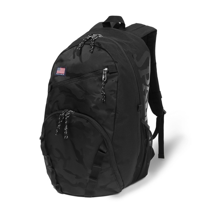 スポルディング バスケットボール用バック ハーフデイ2 容量35L 50-028SC ストレートカモ SPALDING 正規販売店 スポーツ 通学 ボールポケット搭載 万能バック バッグパック 5～7号球まで収納可能【送料無料】【KK9N0D18P】