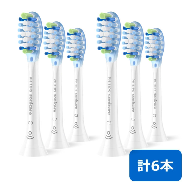 【2セット】フィリップス ソニッケアー専用 替えブラシ プレミアムクリーン ブラシヘッド HX9043/14 3本組&times;2セット(計6本) HX9043-14-2SET ホワイト ふつう レギュラー【メール便】【送料無料】【KK9N0D18P】｜安心家電販売　ＰＣあきんど