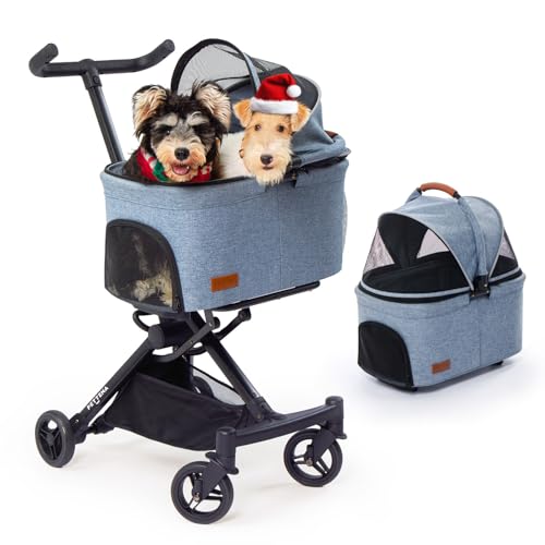 PETTENA ペットカート 分離型 犬用 猫用 バギー 耐荷重20KG 軽量 Amazon.co.jp: 【史上最小折畳サイズ】PETTENA ペットカート
